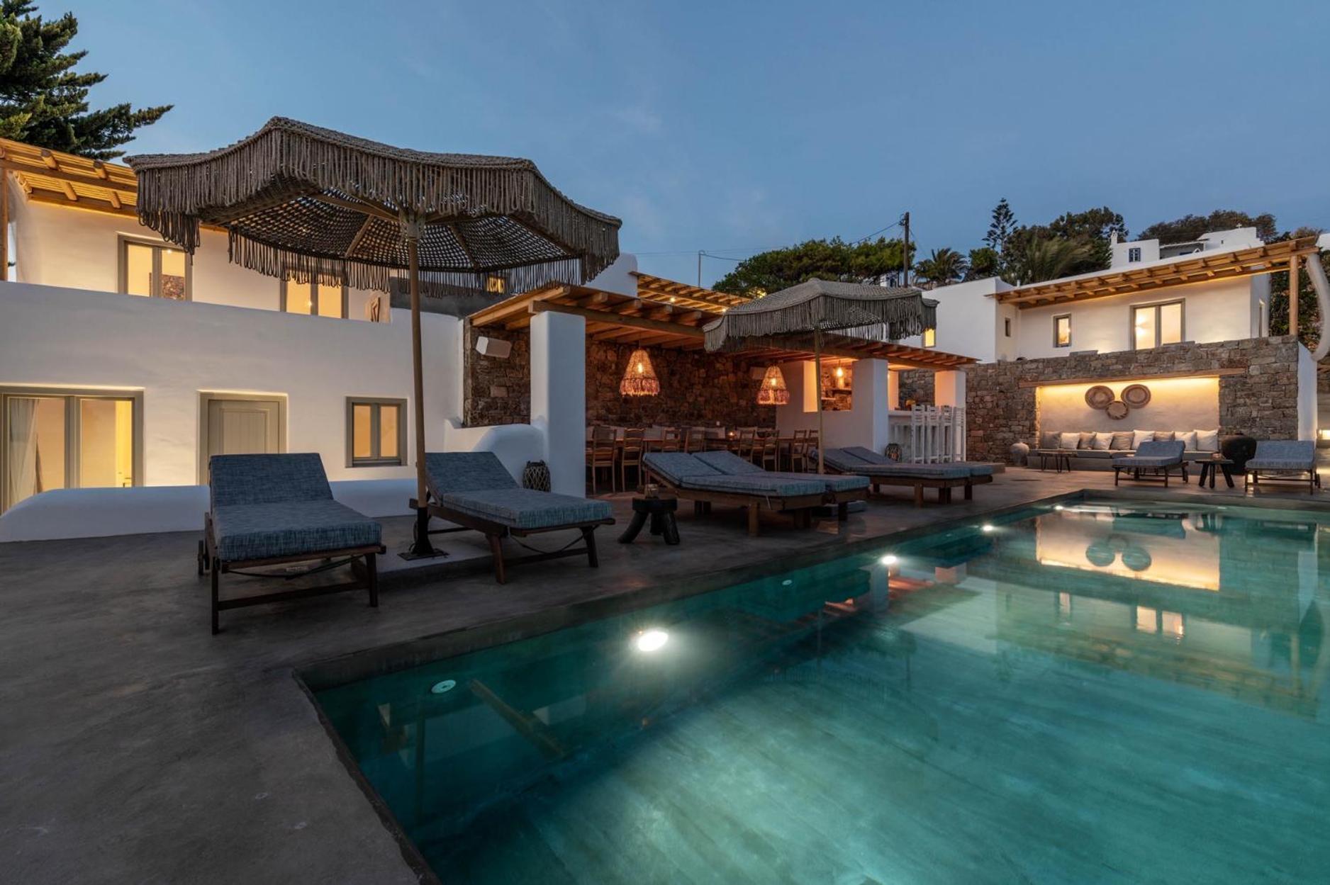Trinity Mykonos - Beachfront Villa Platys Gialos  Exterior foto
