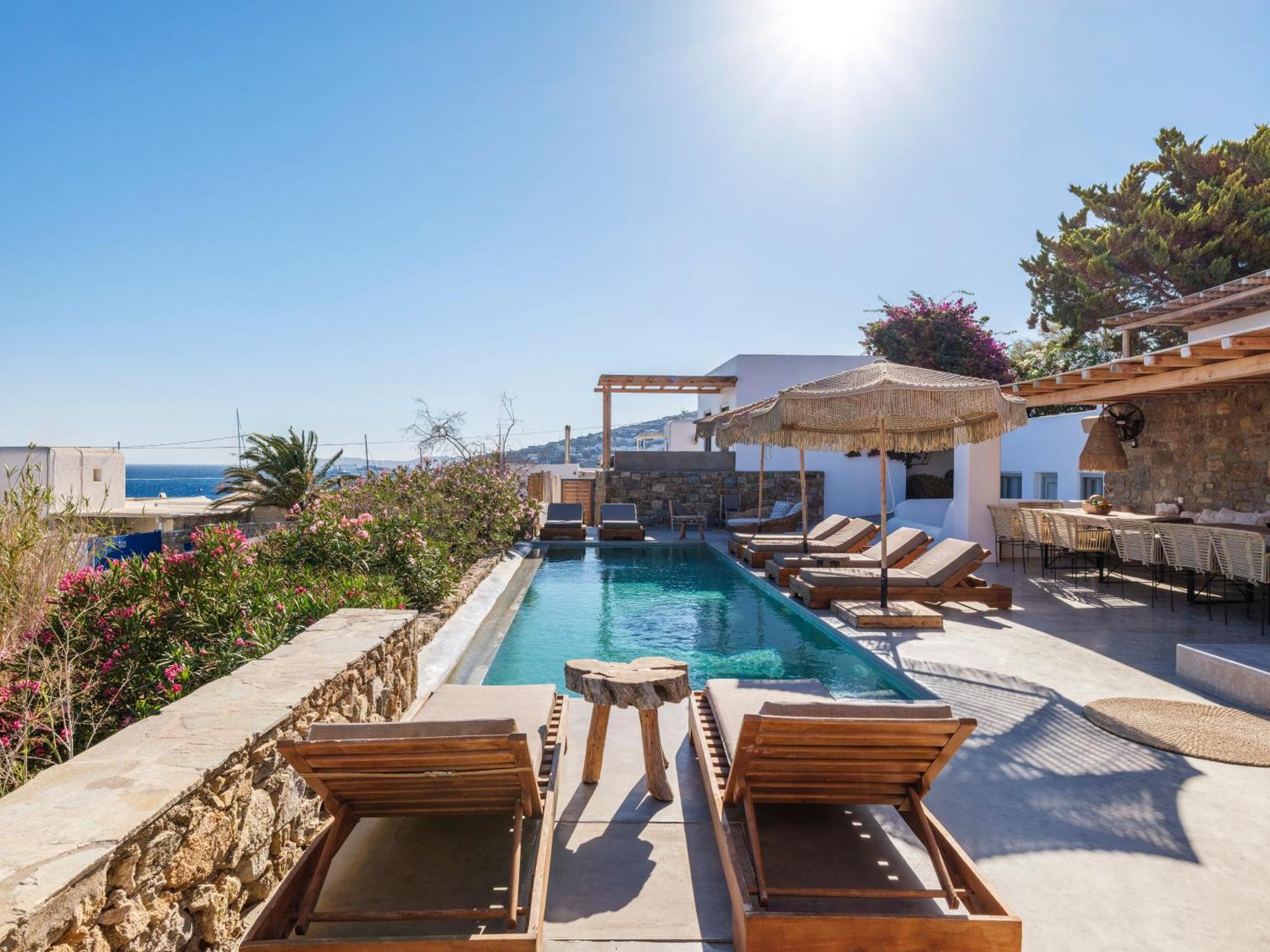 Trinity Mykonos - Beachfront Villa Platys Gialos  Exterior foto