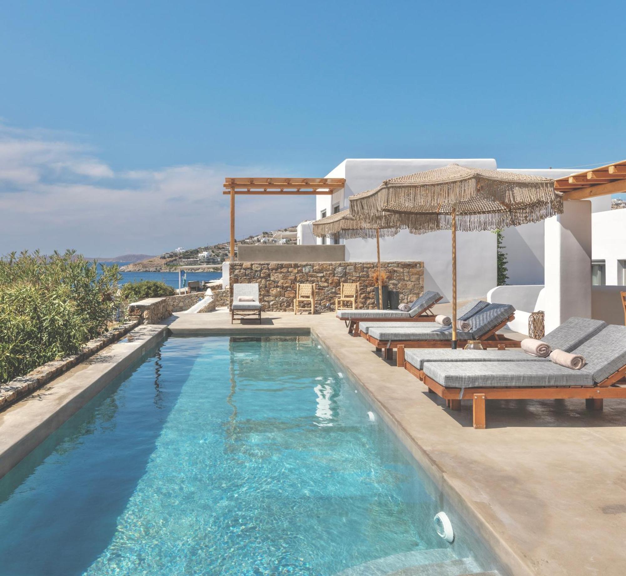 Trinity Mykonos - Beachfront Villa Platys Gialos  Exterior foto