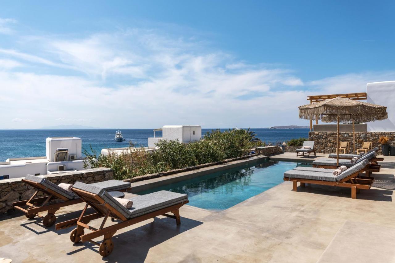 Trinity Mykonos - Beachfront Villa Platys Gialos  Exterior foto